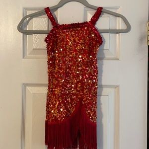 Red Curtain Call Dance Costume